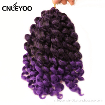 2021 wholesale high quality Ombre Jump wand curl crochet braids Jamaica Bounce synthetic hair extension